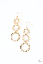 Load image into Gallery viewer, Shimmering in Circles - Gold Earring
