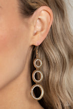 Load image into Gallery viewer, Shimmering in Circles - Gold Earring
