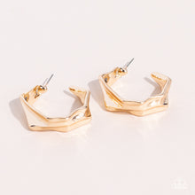 Load image into Gallery viewer, Cutting Edge Couture - Gold (Hoop) Earring
