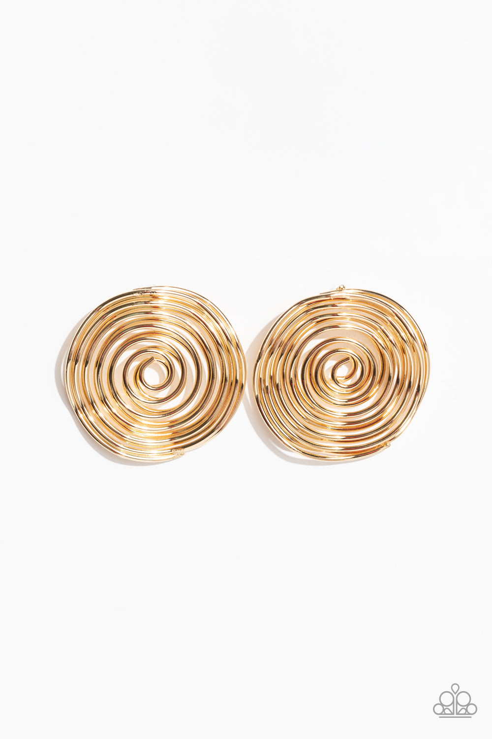 COIL Over - Gold (Post) Earring