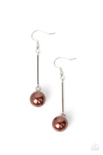 Load image into Gallery viewer, Pearl Redux - Brown Earring
