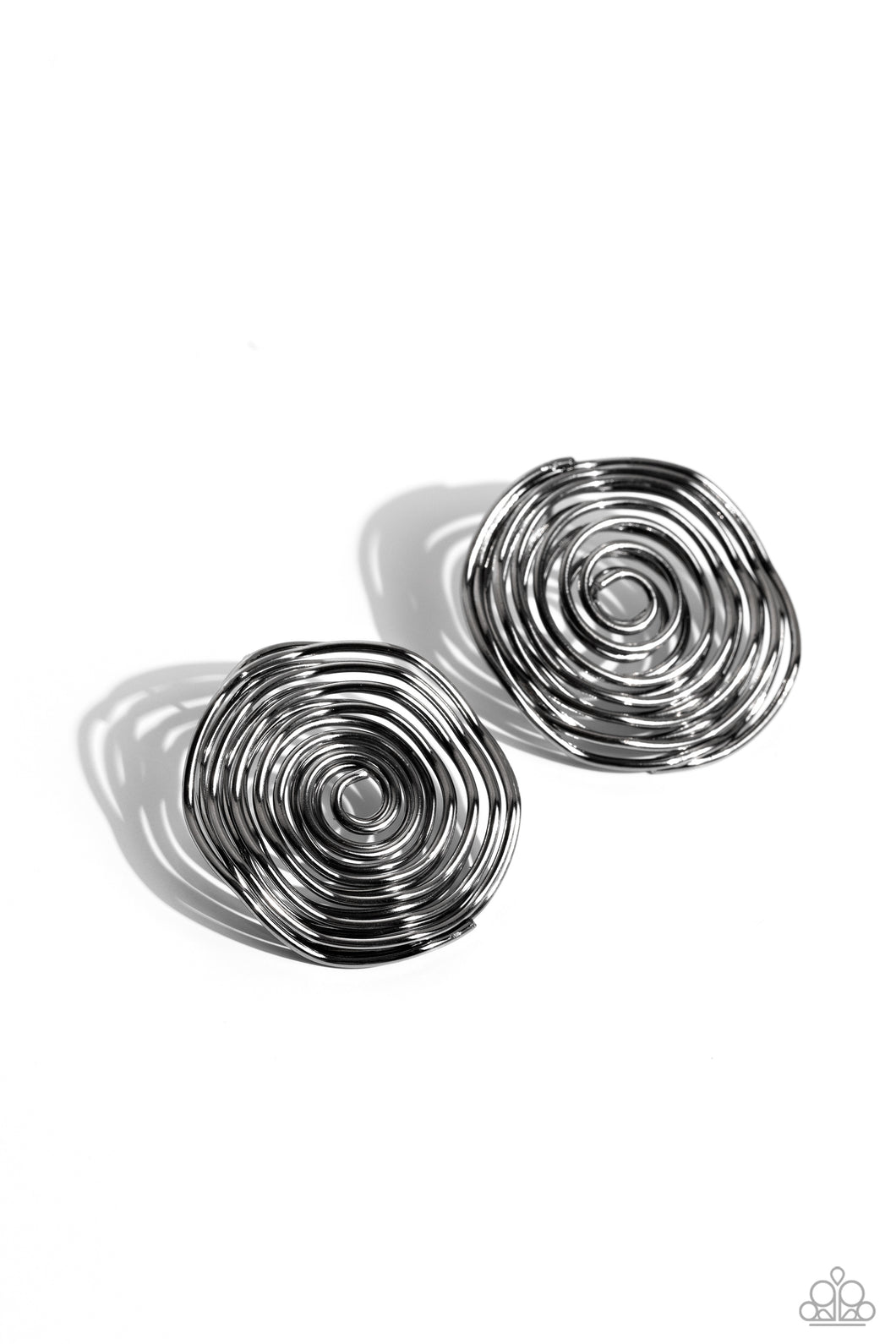 COIL Over - Black (Gunmetal) Earrings