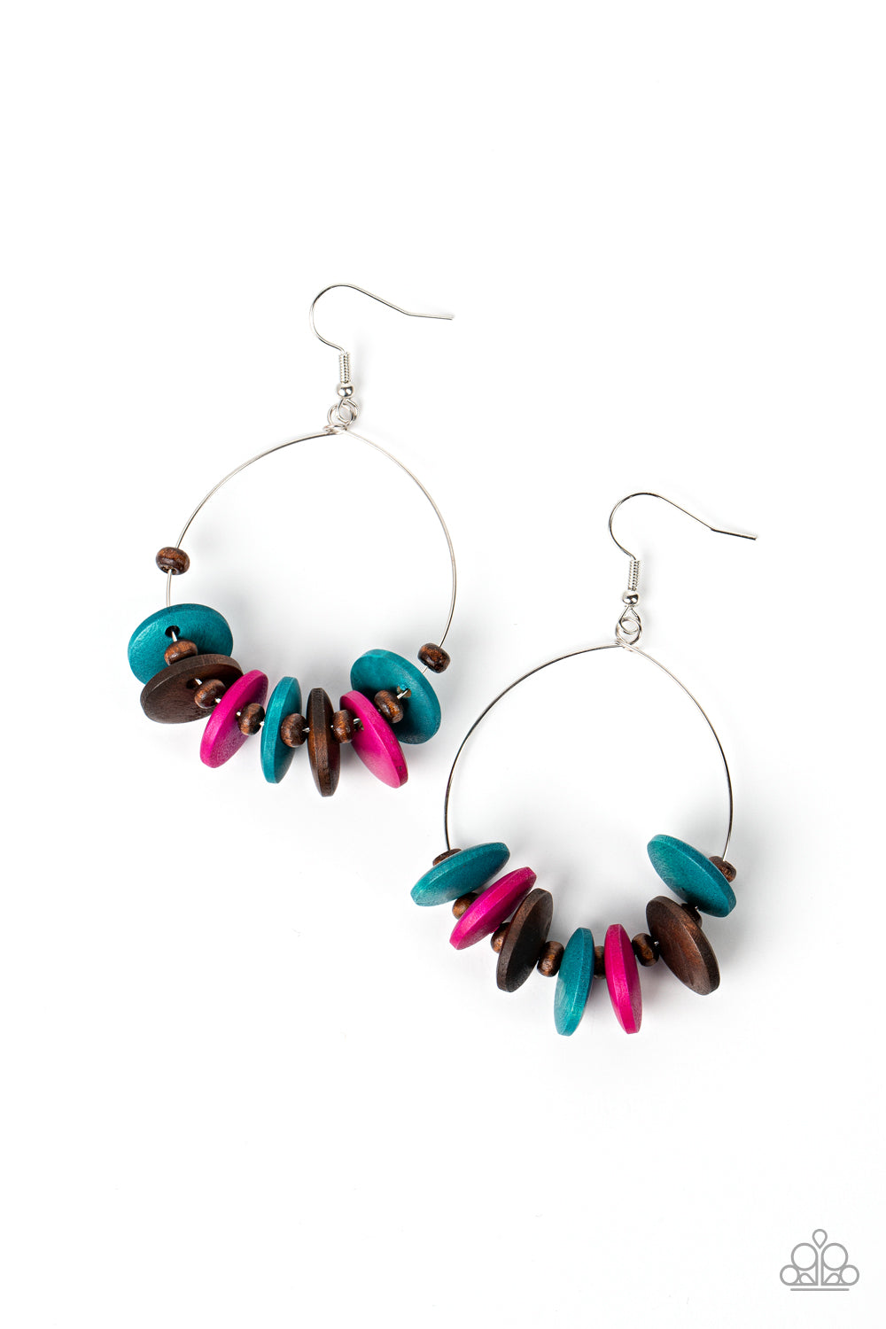 Surf Camp - Multi (Wood) Earring