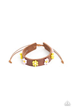 Load image into Gallery viewer, Flowery Frontier - Pink &amp; Yellow Bead Flower) Bracelet
