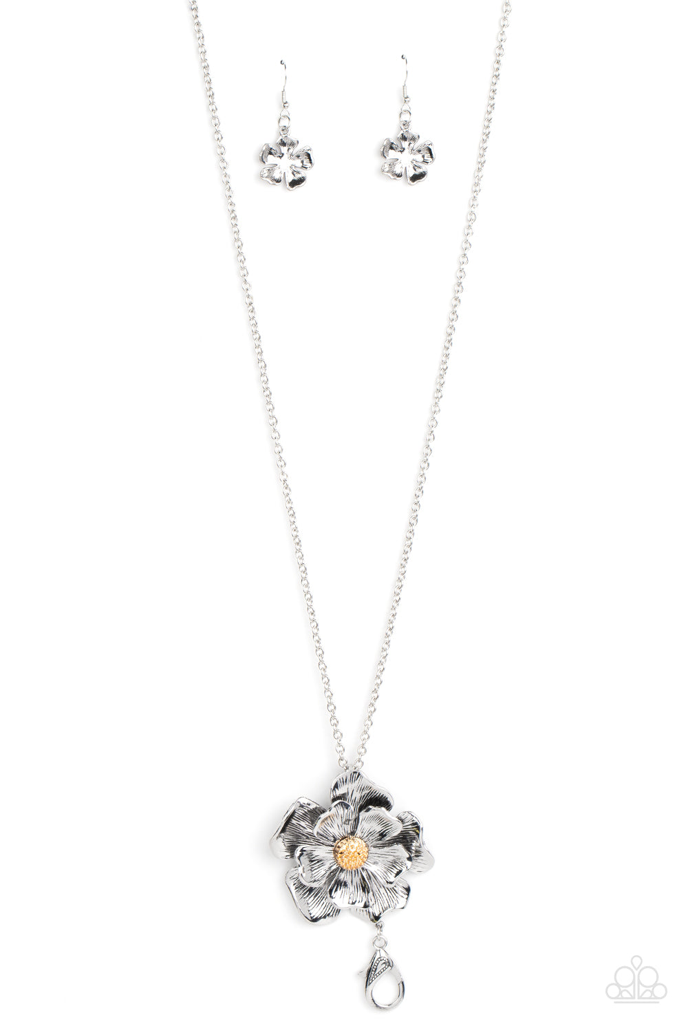 Homegrown Glamour - Silver (Lanyard) Necklace