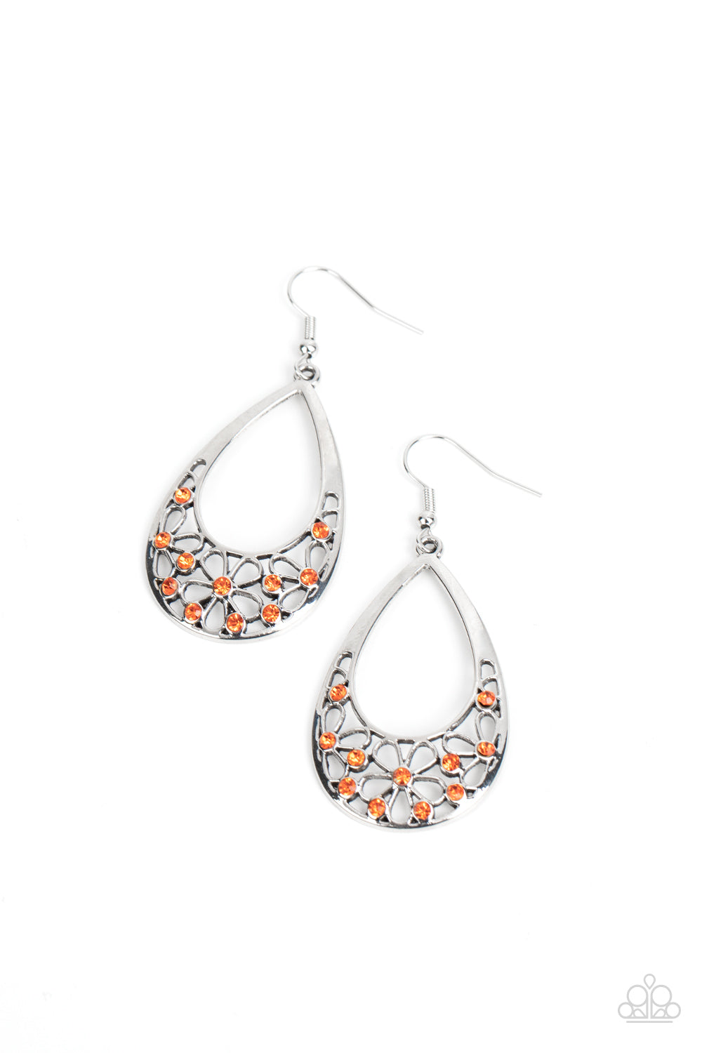 Terrace Trinket - Orange (Rhinestone) Earring