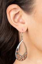 Load image into Gallery viewer, Terrace Trinket - Orange (Rhinestone) Earring
