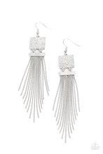Load image into Gallery viewer, Dramatically Deco - White (Rhinestone) Earring
