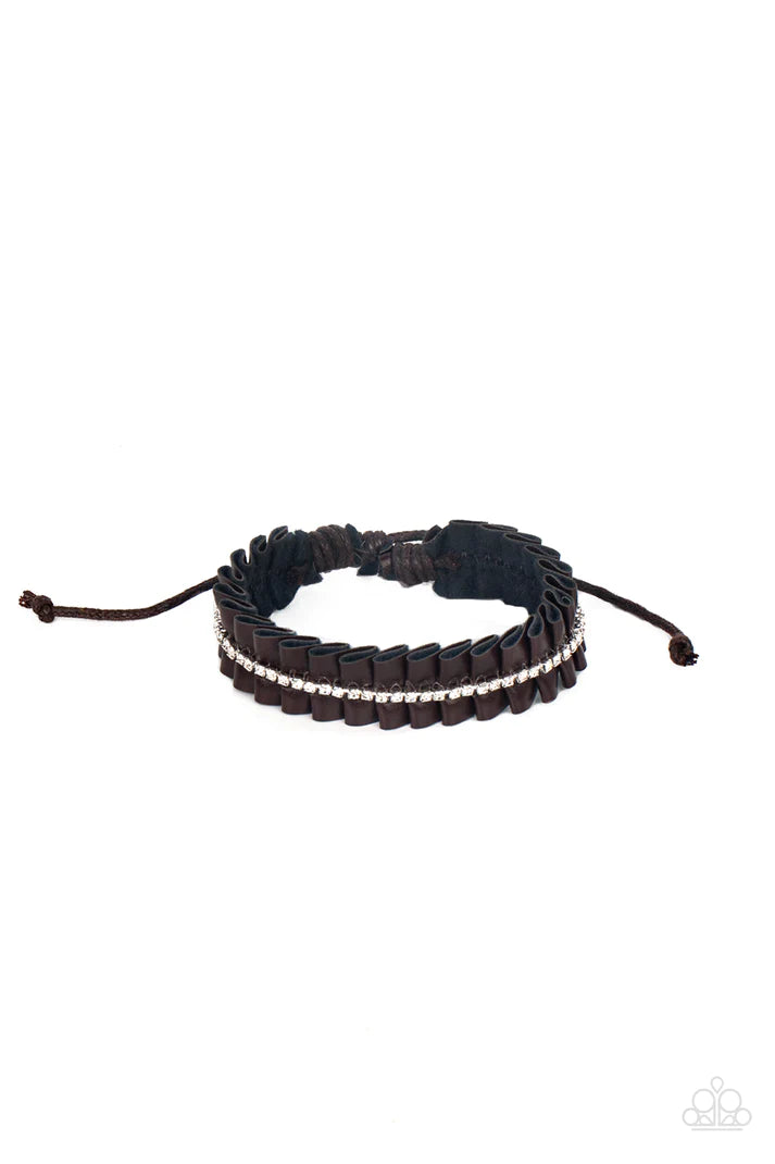 Pretty, Pretty PLEATS - Brown Urban Bracelet