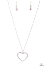 Load image into Gallery viewer, Love to Sparkle - Purple (Heart) Necklace
