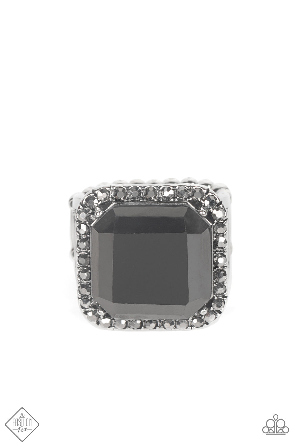 Slow Burn - Silver (Hematite) Ring (MM-0422)
