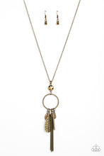 Load image into Gallery viewer, Tastefully Tasseled - Brass Necklace
