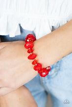 Load image into Gallery viewer, Keep GLOWING Forward - Red Bracelet
