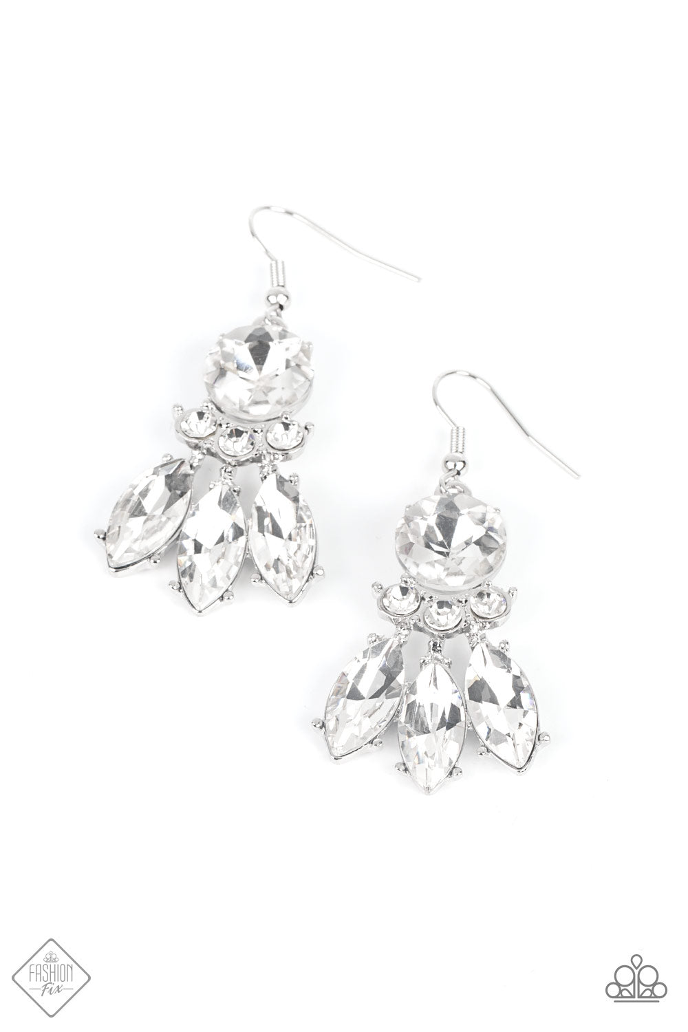 To Have and to SPARKLE - White (Rhinestone) Earring (FFA-0522)