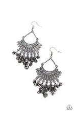 Load image into Gallery viewer, Chromatic Cascade - Black (Hematite Rhinestone) Earring
