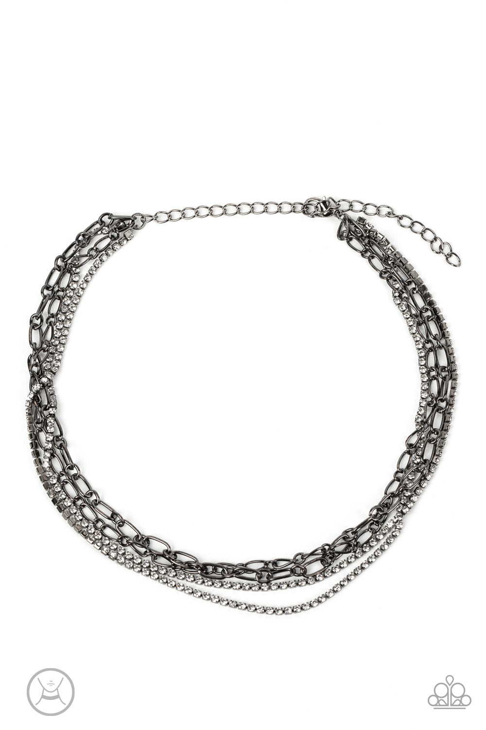 Glitter and Gossip - Black Choker Necklace