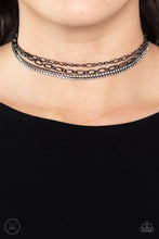 Load image into Gallery viewer, Glitter and Gossip - Black Choker Necklace
