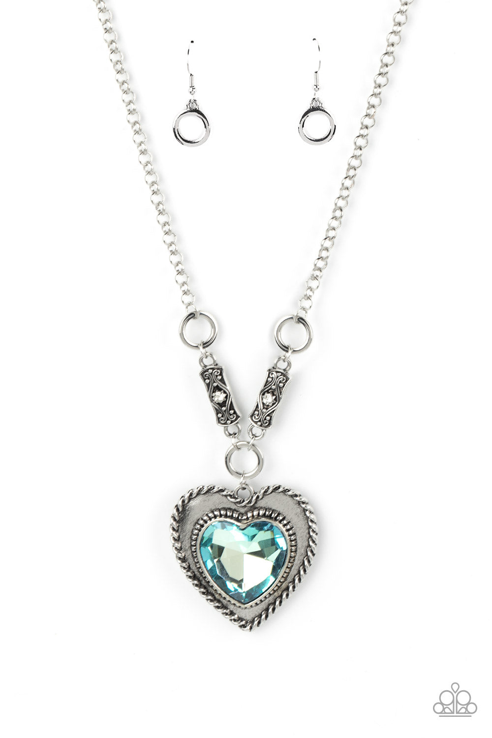 Heart Full of Fabulous - Blue (Heart) Necklace