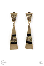 Load image into Gallery viewer, Safari Seeker - Brass (Clip-On) Earring
