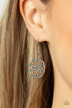 Load image into Gallery viewer, Springtime Salutations - Blue Earring
