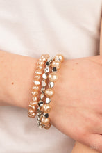 Load image into Gallery viewer, Shoreside Soiree - Brown (Pearl) Bracelet
