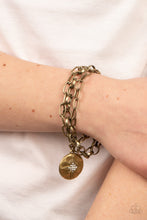 Load image into Gallery viewer, True North Twinkle - Brass Bracelet
