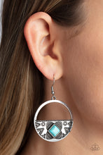 Load image into Gallery viewer, Sandstone Prairie - Blue (Turquoise) Earring
