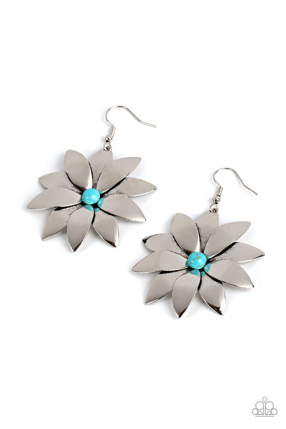 Pinwheel Prairies - Blue Turquoise) Earring