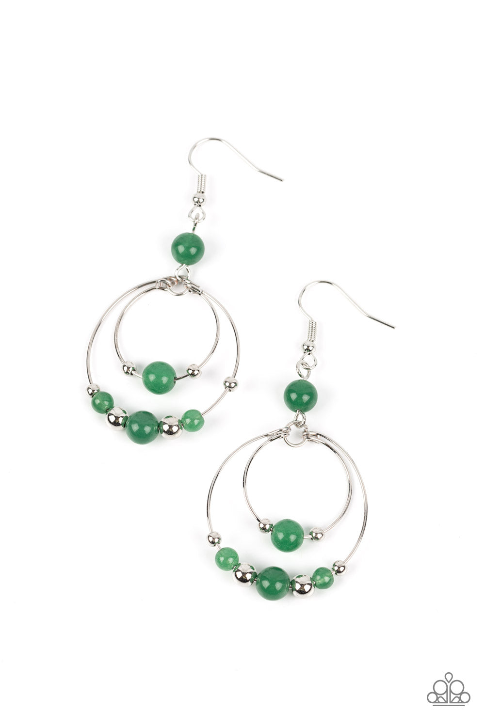 Eco Eden - Green (Jade Stone Bead) Earring