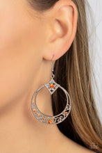 Load image into Gallery viewer, Royal Resort - Orange (Rhinestone) Earring
