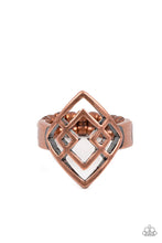 Load image into Gallery viewer, Diamond Duo - Copper Ring
