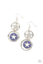 Load image into Gallery viewer, Liberty and SPARKLE for All - Blue Earring
