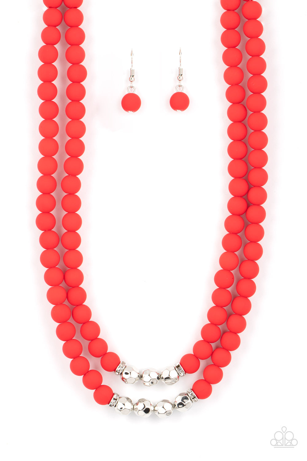 Summer Splash - Red Necklace