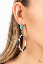 Load image into Gallery viewer, Artisan Anthem - Blue (Turquoise) Post Earring
