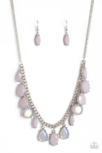 Load image into Gallery viewer, Fairytale Fortuity - Silver (Gray Lilac Bead) Necklace
