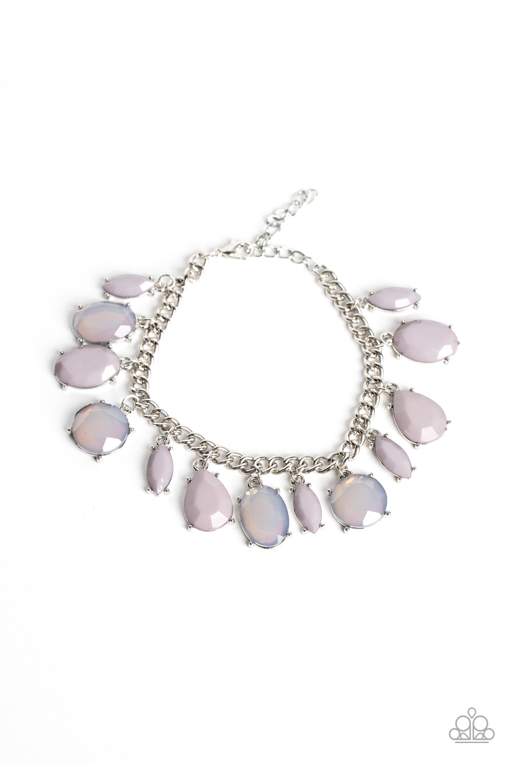 Serendipitous Shimmer - Silver (Gray Lilac Bead) Bracelet