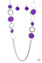 Load image into Gallery viewer, Beach Hub - Purple (Shell-Like Disc) Necklace
