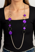 Load image into Gallery viewer, Beach Hub - Purple (Shell-Like Disc) Necklace
