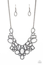 Load image into Gallery viewer, Geometric Grit - Black (Gunmetal) Necklace
