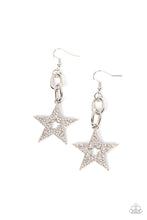 Load image into Gallery viewer, Cosmic Celebrity - White Star Rhinestone) Earring
