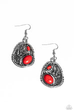 Load image into Gallery viewer, Hibiscus Harvest - Red Earring
