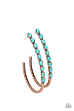 Load image into Gallery viewer, Artisan Soul - Copper (Turquoise Stone) Earring
