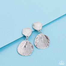 Load image into Gallery viewer, Metro Mermaid - Silver Clip-on Earrings
