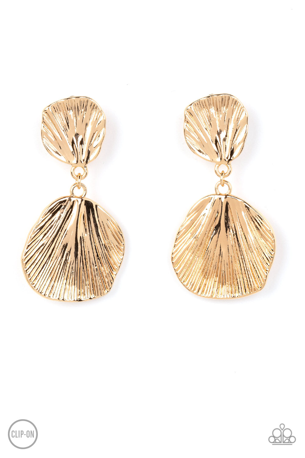 Metro Mermaid - Gold Clip-On Earring