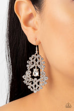 Load image into Gallery viewer, Sociable Sparkle - White (Rhinestone) Earring
