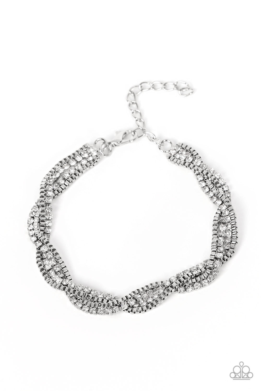 Box Office Bling - White (Rhinestone) Bracelet