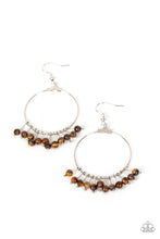 Load image into Gallery viewer, Free Your Soul - Brown (Tiger&#39;s Eye Stone) Earring
