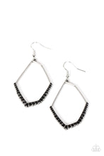 Load image into Gallery viewer, Bent on Success - Black Earrings
