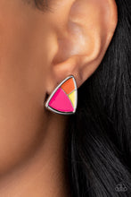 Load image into Gallery viewer, Kaleidoscopic Collision - Multi Post Earring
