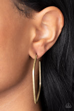 Load image into Gallery viewer, Major Flex - Brass Hoop Earring
